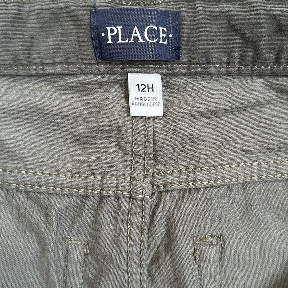 Children's Place Gray Corduroy Pants Boys 12H - Picture 4 of 4